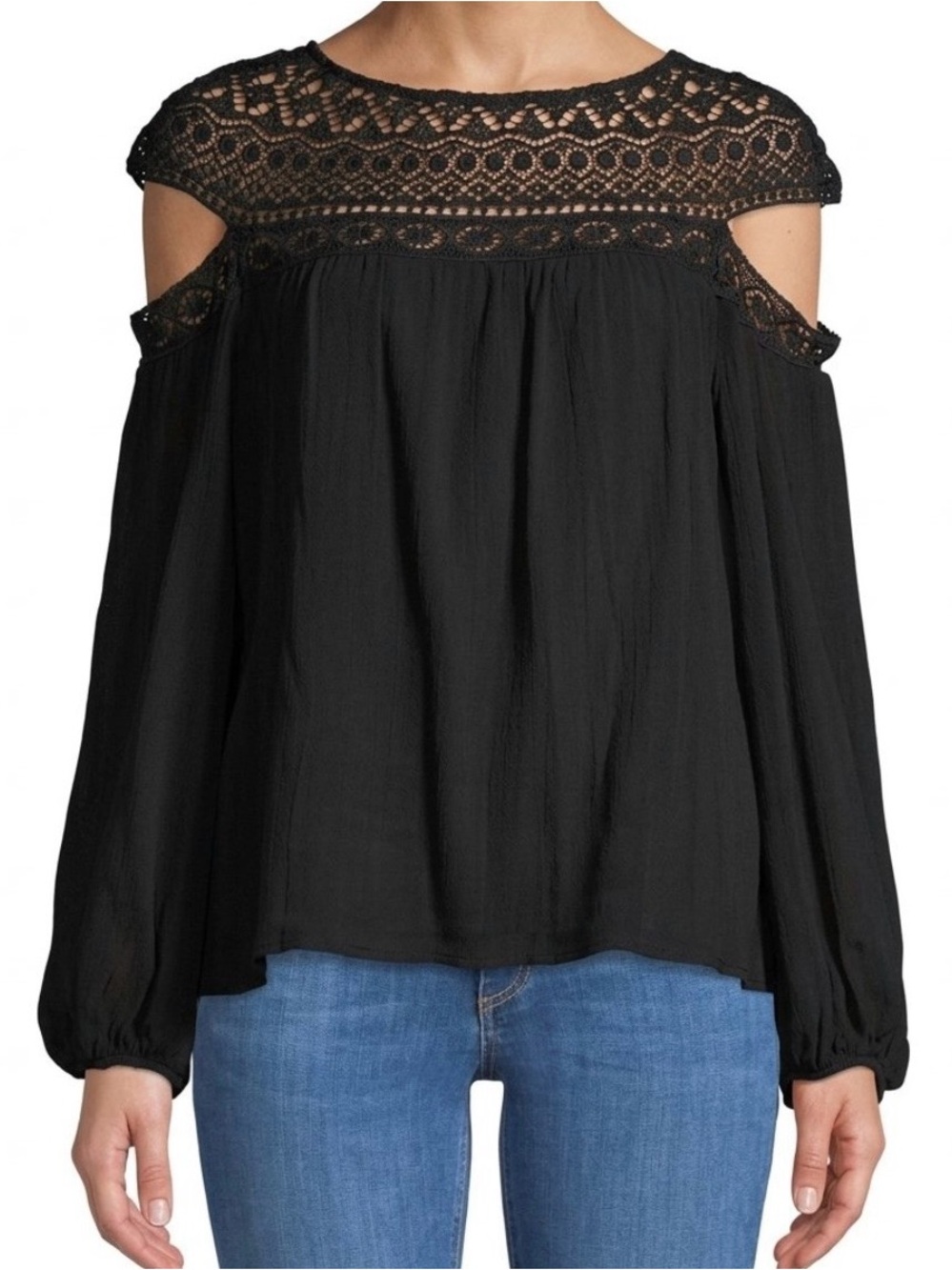 NWT Bailey 44 Cotton To Top in Black